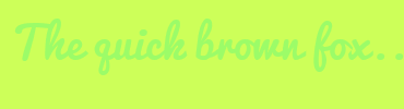 Image with Font Color 9CFC68 and Background Color CDFF59